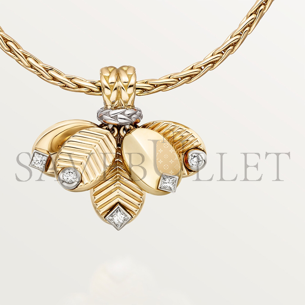 CARTIER GRAIN YELLOW GOLD DE CAFÉ NECKLACE B7224964